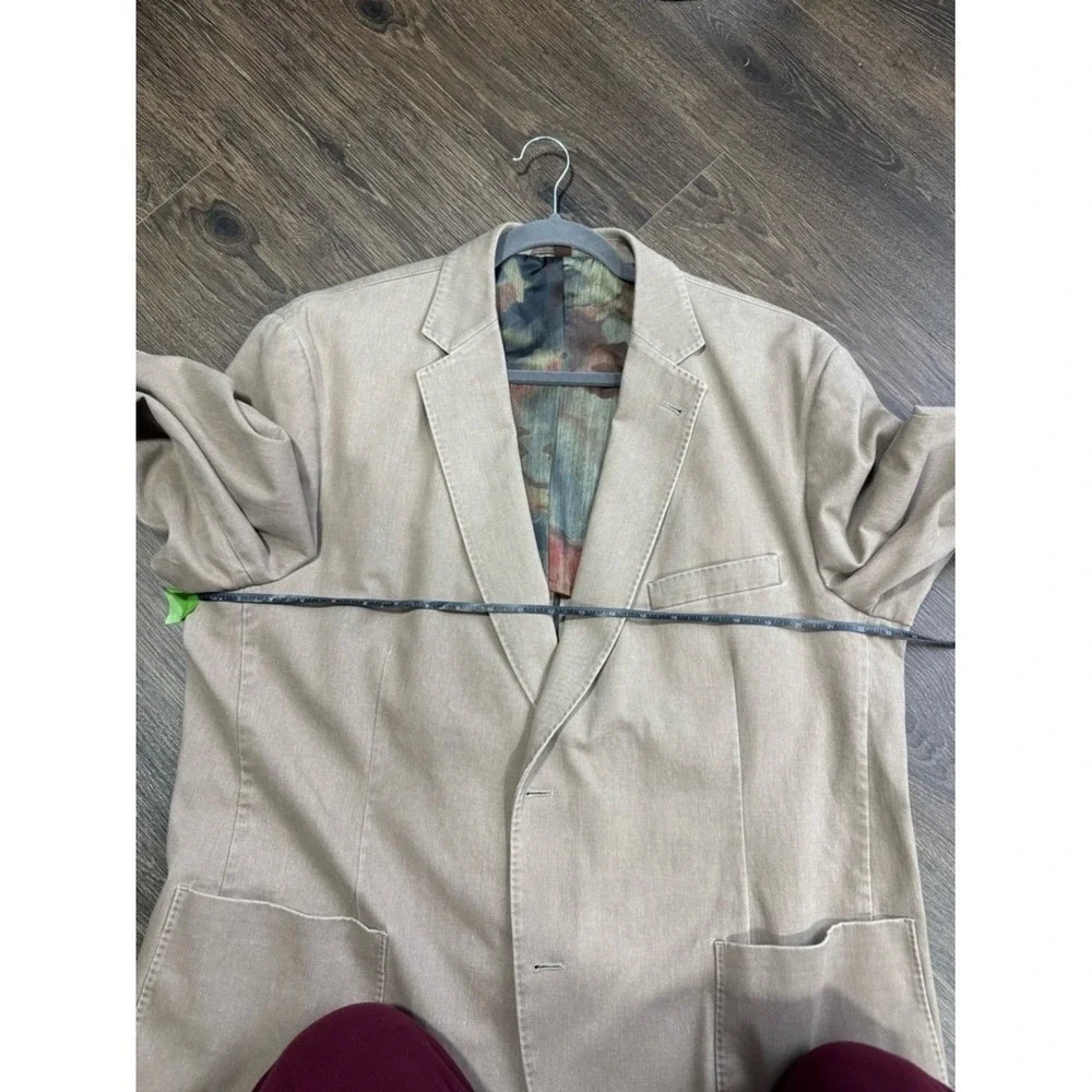 Kroon Mens Sport Coat Jacket 48 R Bono Wash‎ Suede Elbow Patches Office